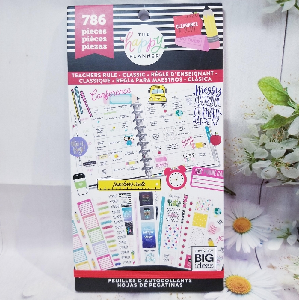Teacher Rule Classic Size Stickers Happy Planner